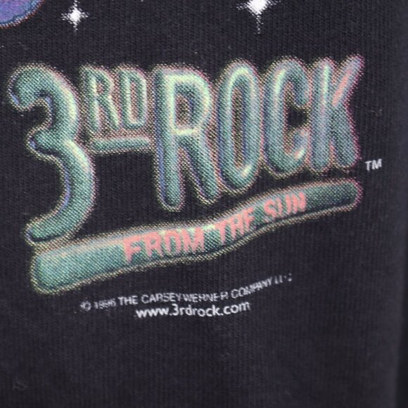 NWT Vintage 1996 The 3rd Rock shirt Mens M From The Sun Black Solar System TV - Picture 2 of 11